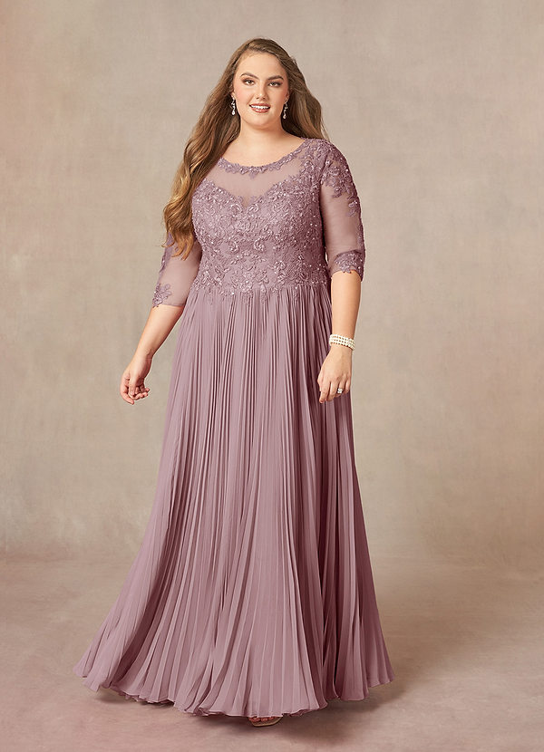 Azazie Corinne Mother of the Brides Dresses Dusk A-Line Sequins Chiffon Dress image1