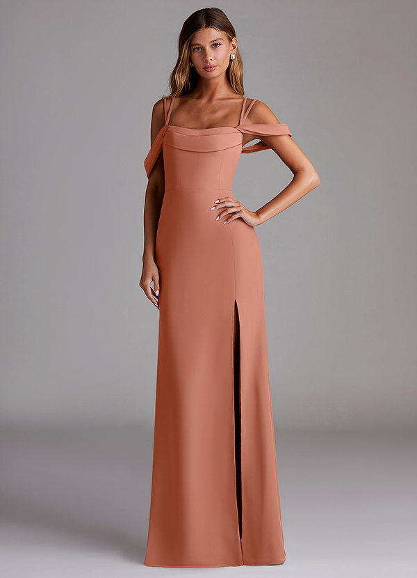 Azazie Callan Bridesmaid Dresses MAI TAI Mermaid Pleated Chiffon Convertible Dress image1