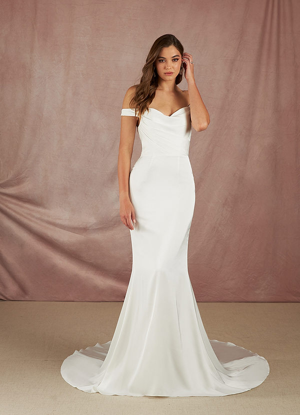 front Azazie Diora Wedding Dress