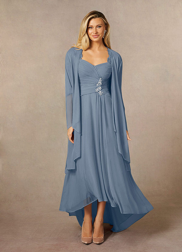 Azazie Anne Mother of the Brides Dresses Twilight Sheath Sweetheart Sequins Lace Dress image1