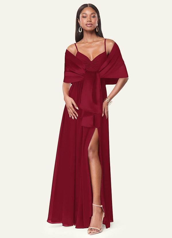 front Azazie Yhteensopiva Väri Aleena Matte Satin Shawl