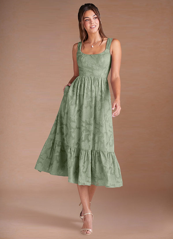 Juliette Pistachio Midi Dress image1