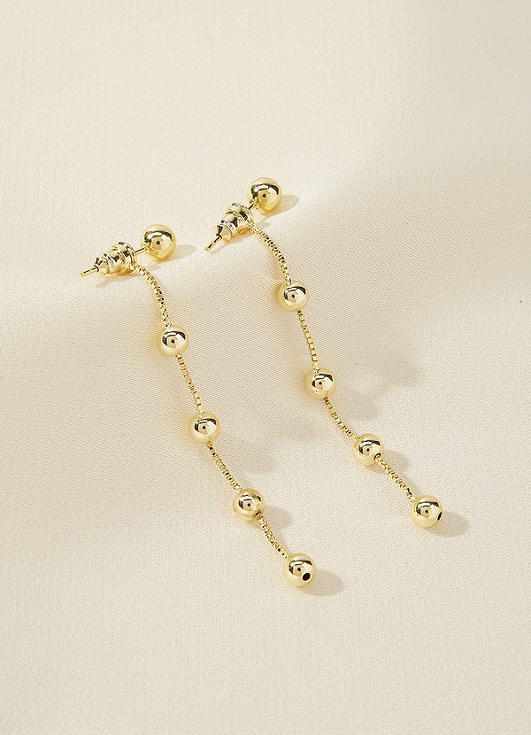 front Pendientes colgantes con forma de burbuja