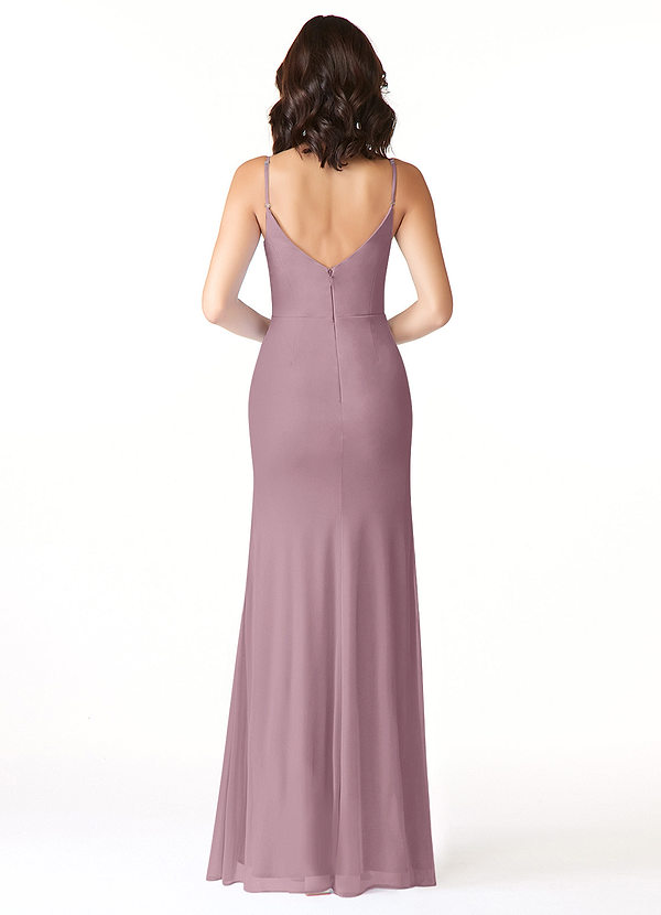 Azazie Deandra Bridesmaid Dresses Mermaid Pleated Mesh Floor-Length Dress image2