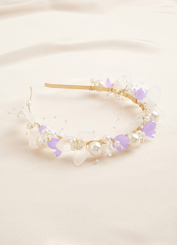 front Pearl Floral Headband