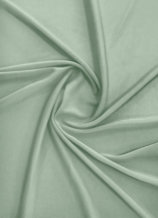 front Azazie Agave Stretch-Mesh-Stoff Meterware