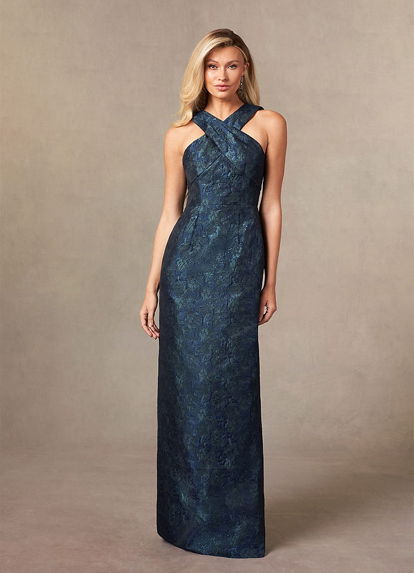 Sheath Floor Length Halter Lace Elegant Mother of the Bride Dresses
