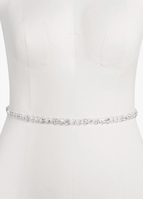 front Pearl and Rhinestone Belt