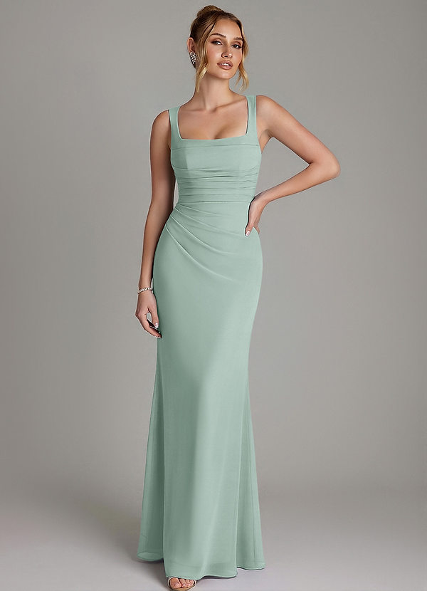 Agustina Bridesmaid Dresses Agave Mermaid Corset Chiffon Dress image1