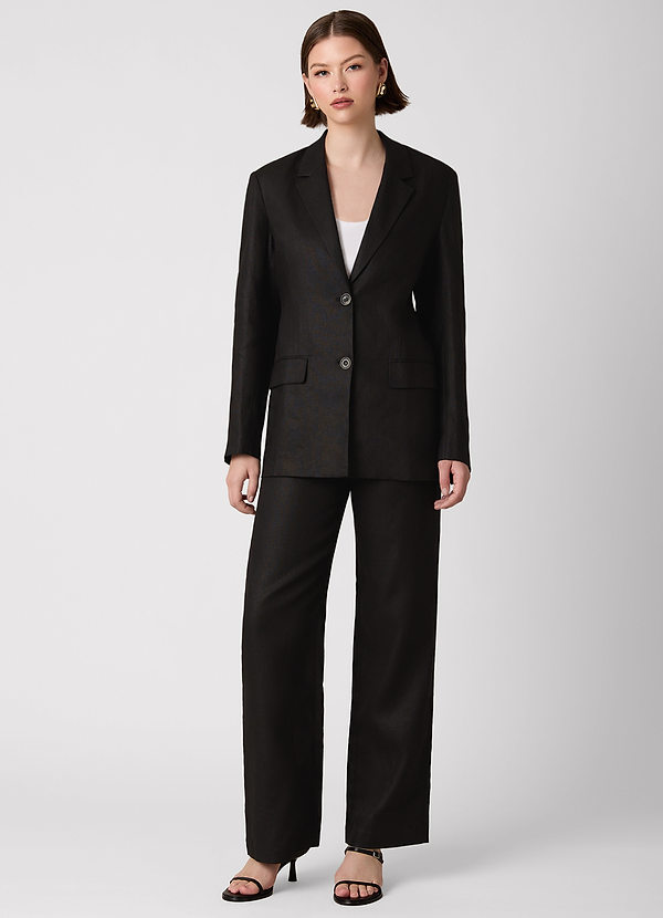 front 100 % europeiskt linne, tvådelade kostymer