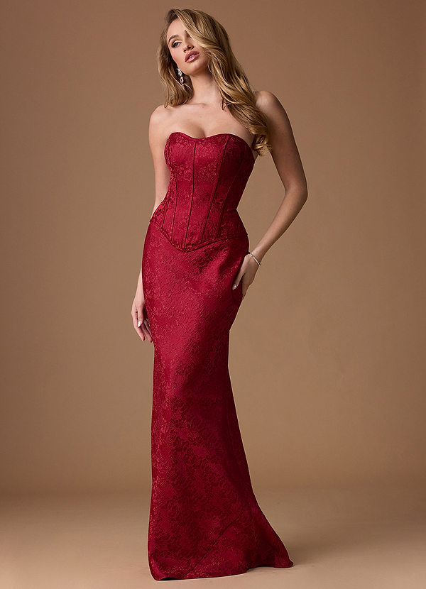 Rianna Bordeaux Two Piece Dress image1