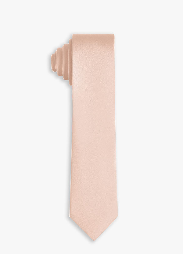 front Stretch Satin Skinny Tie