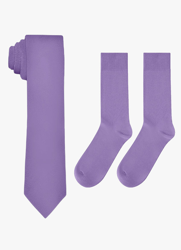 front Matching Skinny Tie & Socks Set