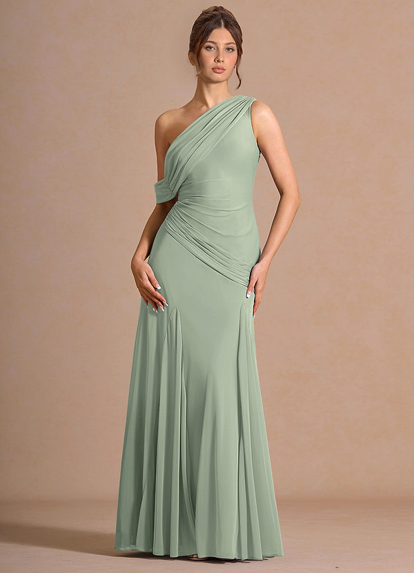 Vestido Verde Claro Largo Valina image1