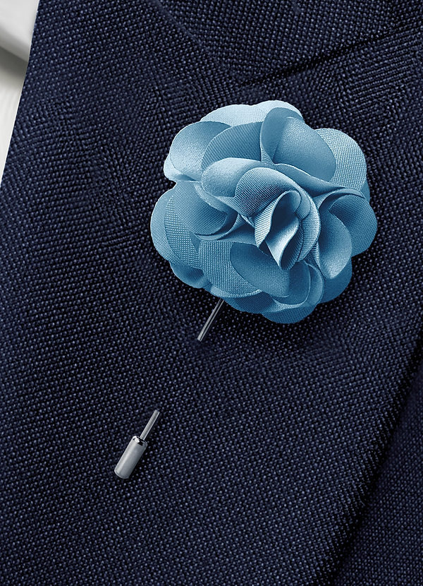 Matte Satin Floral Lapel Flower