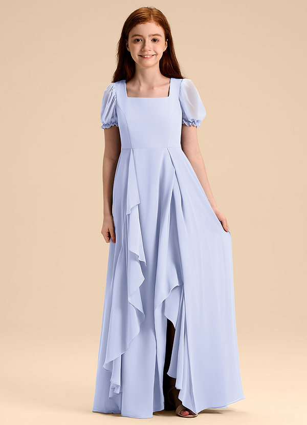 Azazie Priya Junior Abito A-Line in Chiffon Blusa Lavanda image1