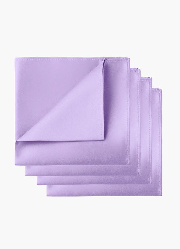 front Matte Satin Pocket Square Set – 4 Pieces