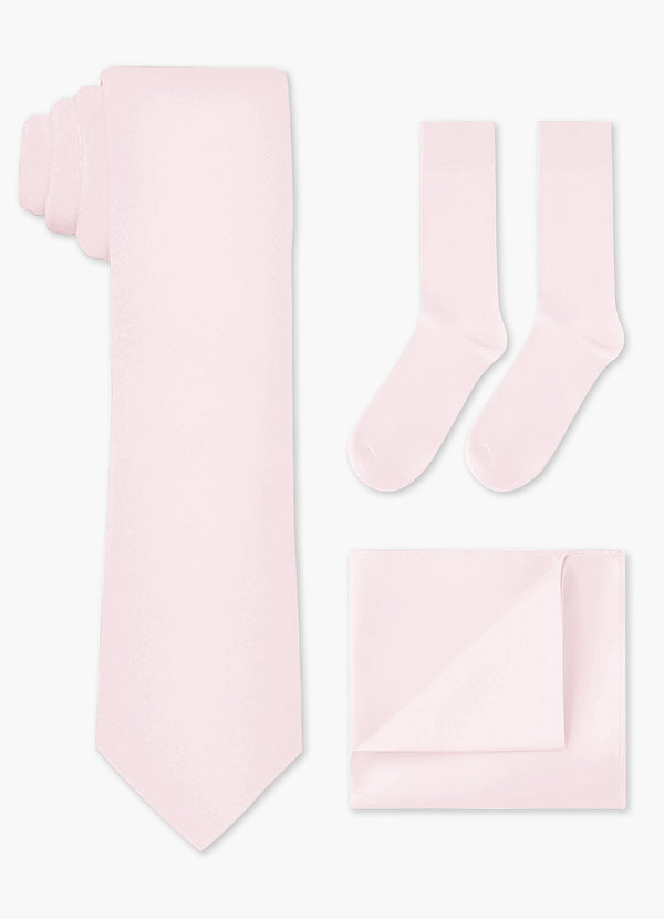 front Matching Wide Tie & Pocket Square & Socks Set