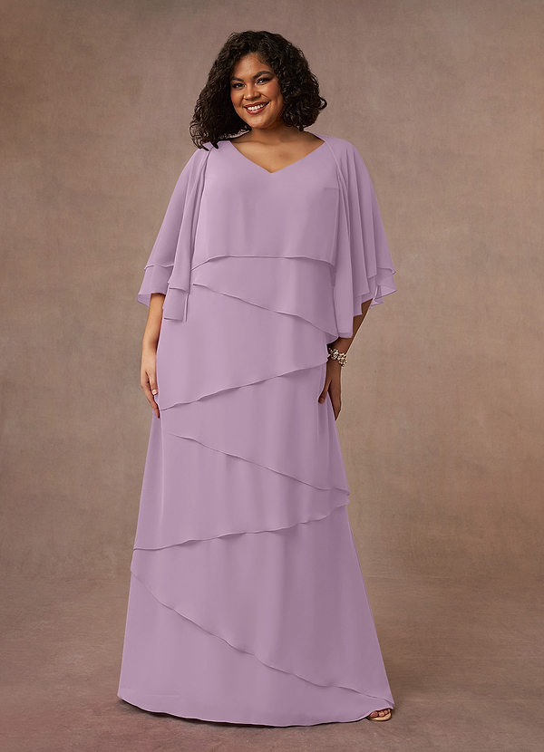 Azazie OHara Suknie dla Matki Panny Młodej Linia A Szyfon Długość podłogi Sukienka image1