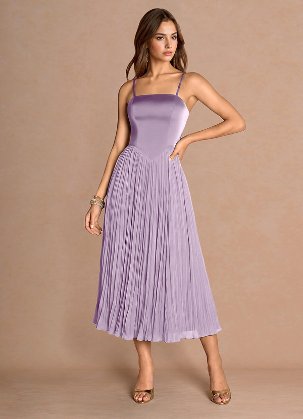 Lorie Frosted Lilac Midi Dress image1