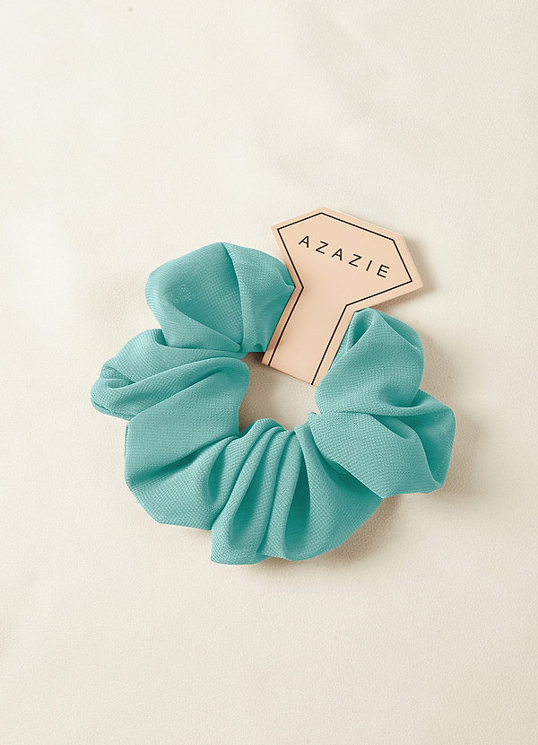 front Matching Color Bridesmaid Chiffon Over Size Scrunchie Set