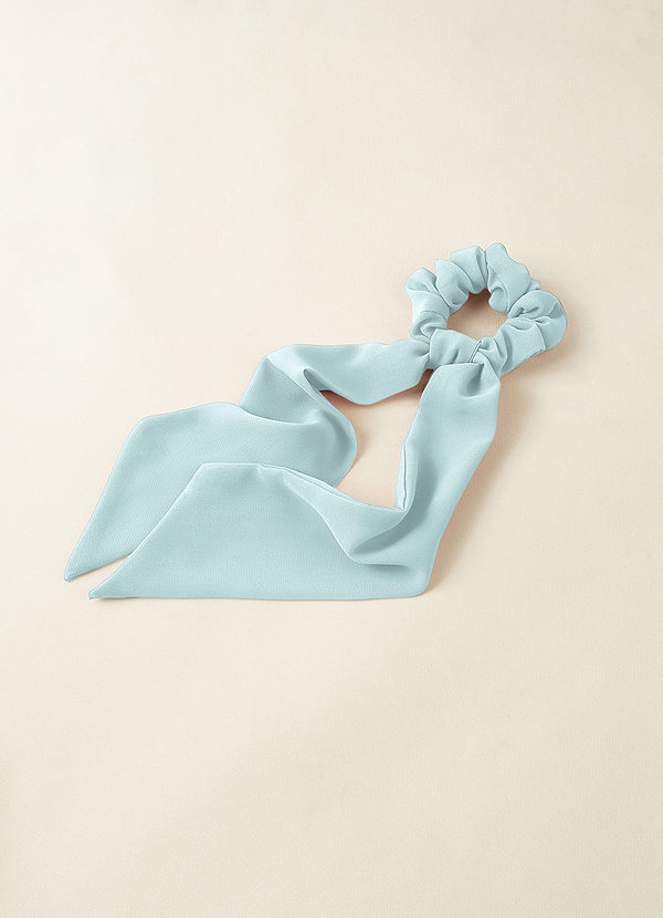 front Matching Color Chiffon Hair Scarf Scrunchie