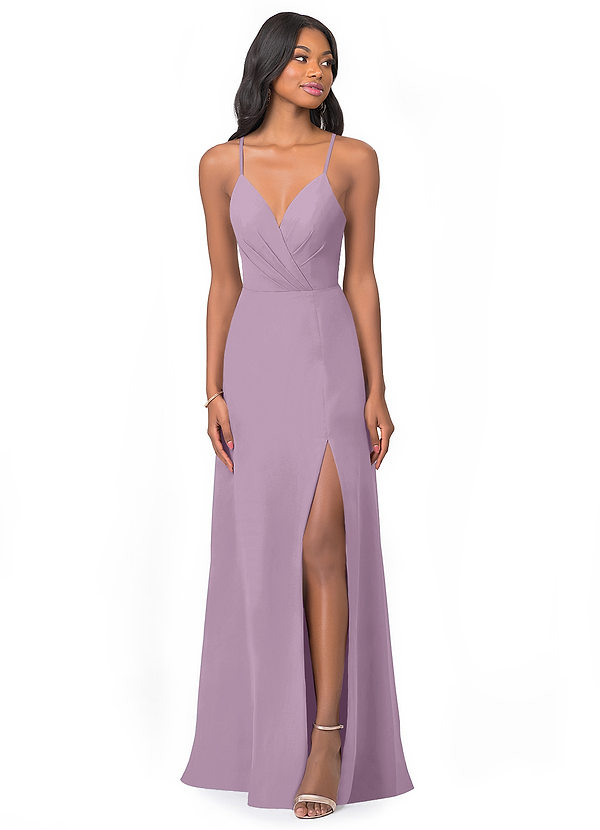 Azazie Everleigh Bridesmaid Dresses Wisteria A-Line Sweetheart Pleated Chiffon Dress image1