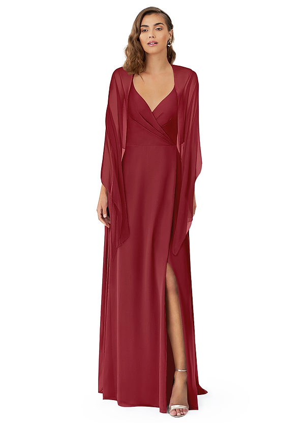 front Azazie Matching Color Ireland Chiffon Shawl