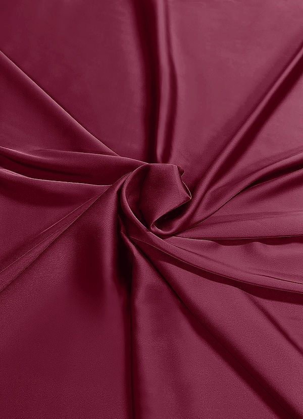 front Azazie Mulberry Stretch Satin Fabric By the Yard