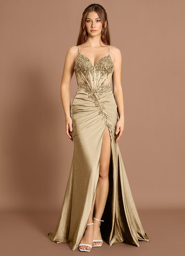 Abito Lungo Champagne Adira image1