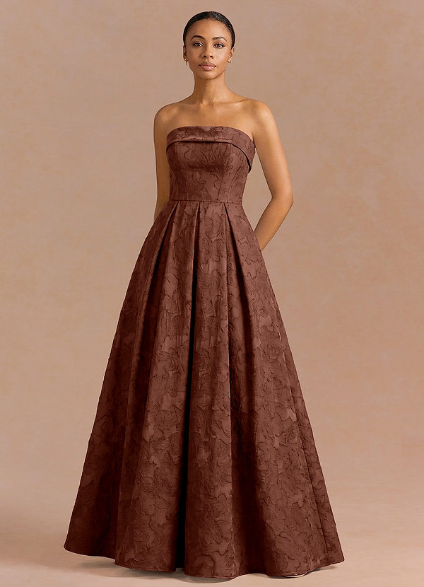 Robe Maxi Brun Cannelle Romina image1
