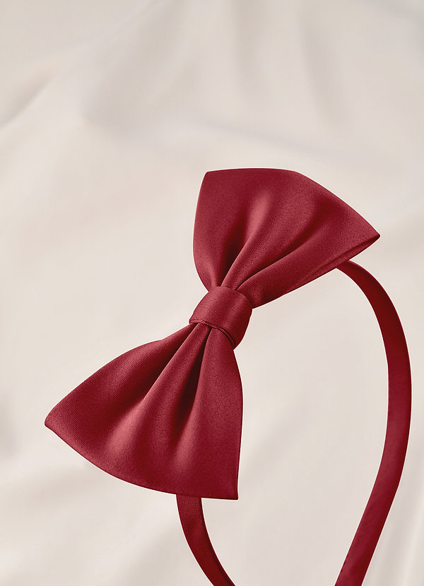 front Junior brudtärna satinhårband