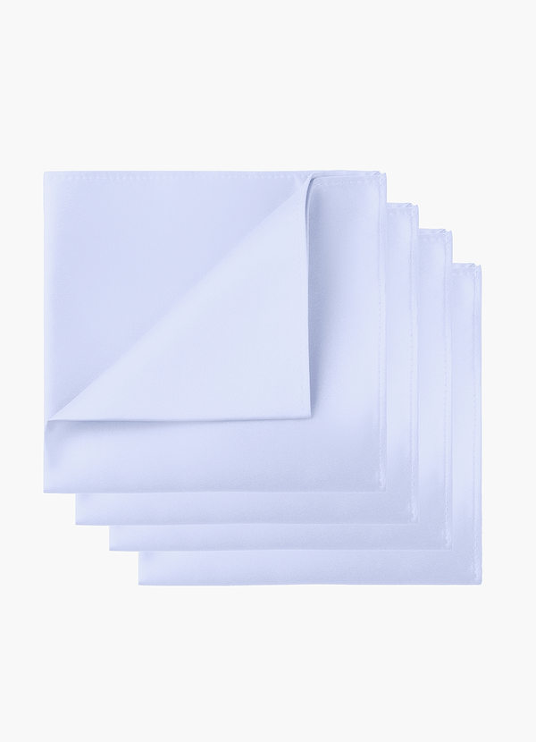 front Matte Satin Pocket Square Set – 4 Pieces