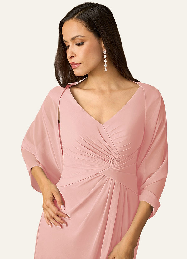 front Azazie Matching Color Sarah Chiffon Wrap