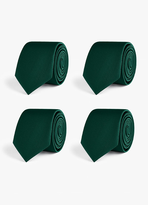 front Stretch Satin Skinny Tie Set – 4 Pieces