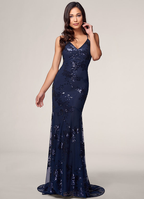 Blue Sequin Gown on Sale, UP TO 54% OFF ...