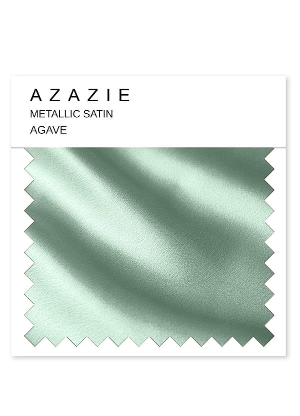 front Azazie Agave Metallic Satin Swatch