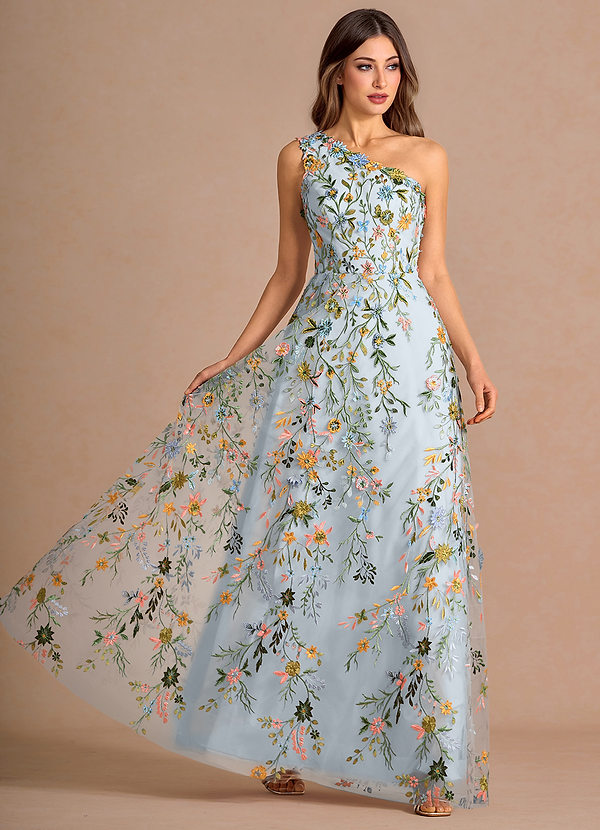 Maribel Sky Blue Maxi Dress image1