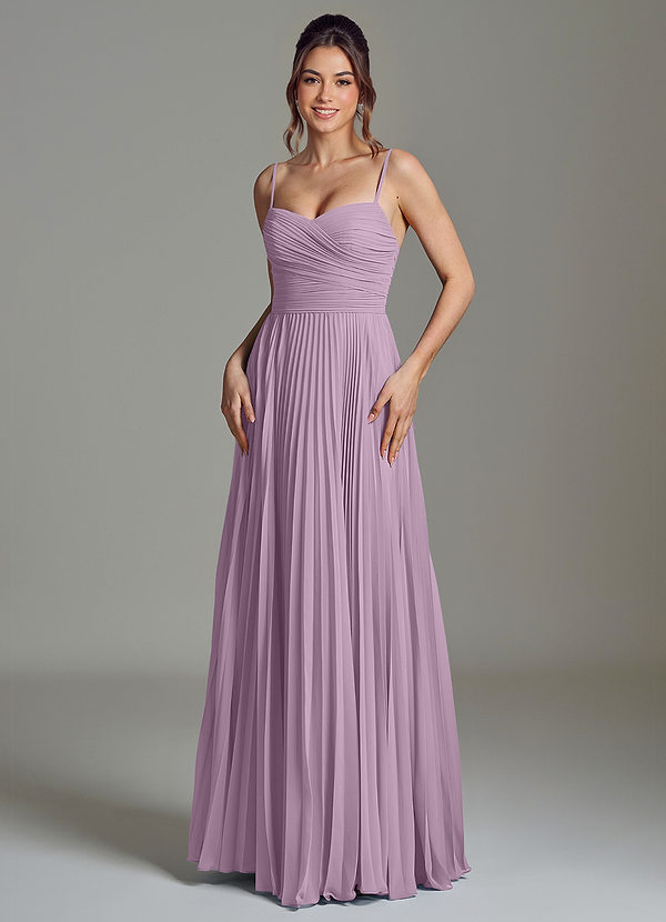 Azazie Catie Bridesmaid Dresses Wisteria A-Line Sweetheart Neckline Chiffon Dress image1