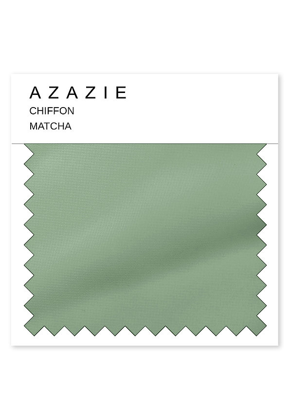 front Azazie Matcha Chiffon Swatch