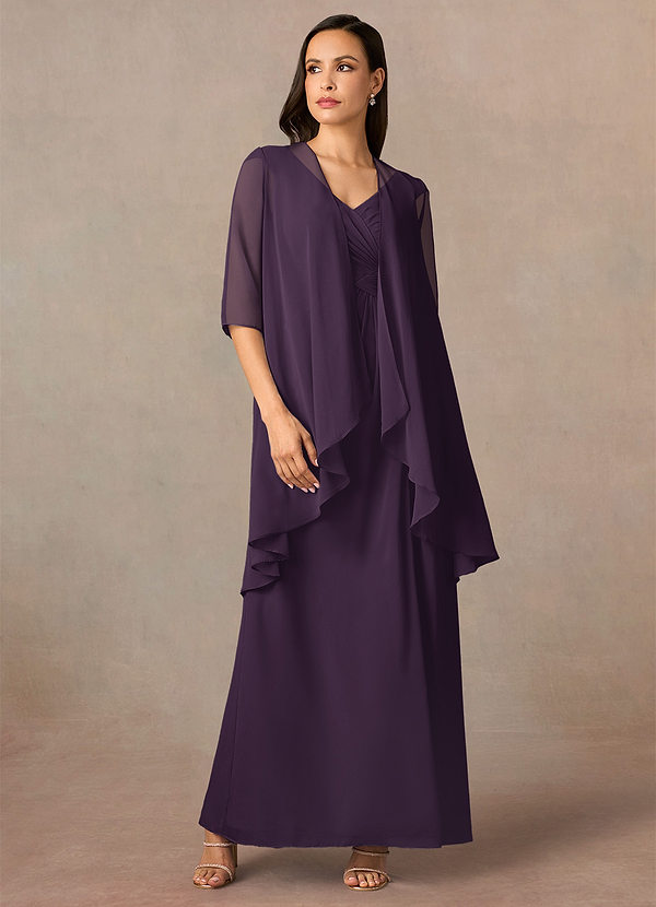 front Azazie Matching Color Olivia Chiffon Wrap