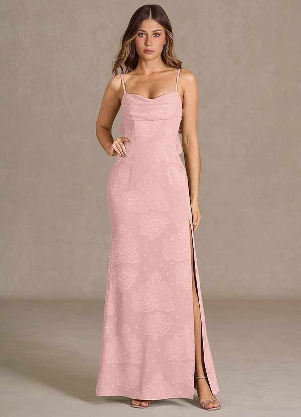 Kalinda Powder Pink Maxi Dress image1