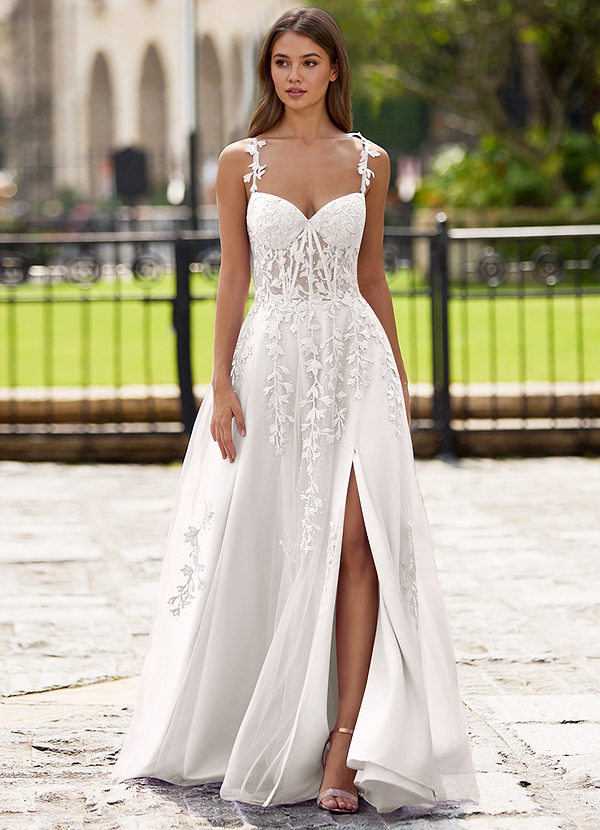 Dreamscape White A-line Prom Dress image1