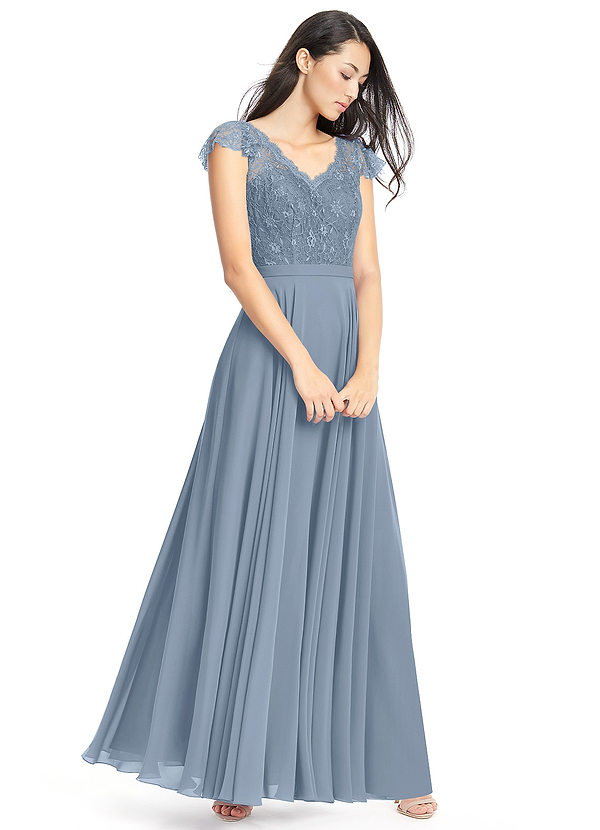 azazie bridesmaid dresses dusty blue