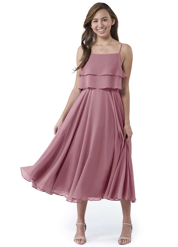 Samantha Sin Tirante Novio Corto Vestido De Dama De Honor Malva Vintage