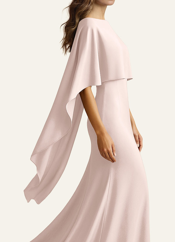 front Azazie Farblich passendes Stretch-Satin-Multiway-Cape