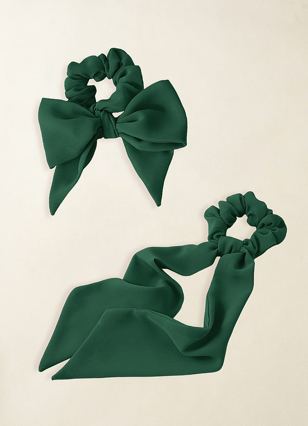 front 매칭 컬러 쉬폰 멀티웨이 헤어 스카프 스크런치 세트