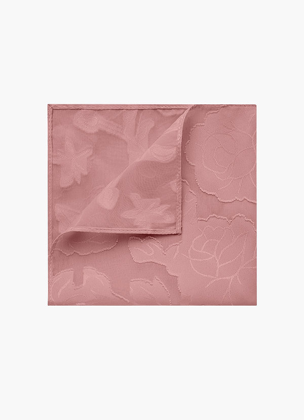 front Floral Burnout Pocket Square