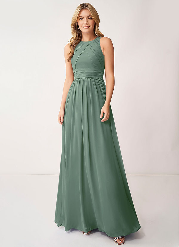 Eucalyptus Azazie Harper Bridesmaid Dresses Azazie