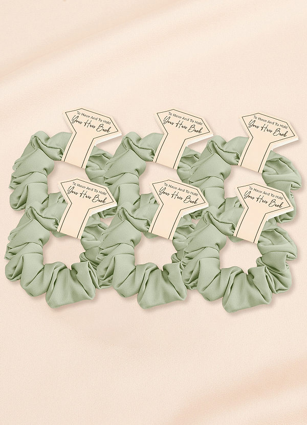 front Set Elasticizzato Per Damigella D'Onore In Raso Elasticizzato Di Dimensioni Regolari In Sei Pezzi In Colori Coordinati
